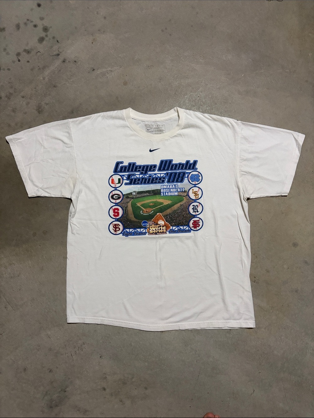 College World Series Baseball Omaha Nebraska Nike Short Sleeve Shirt